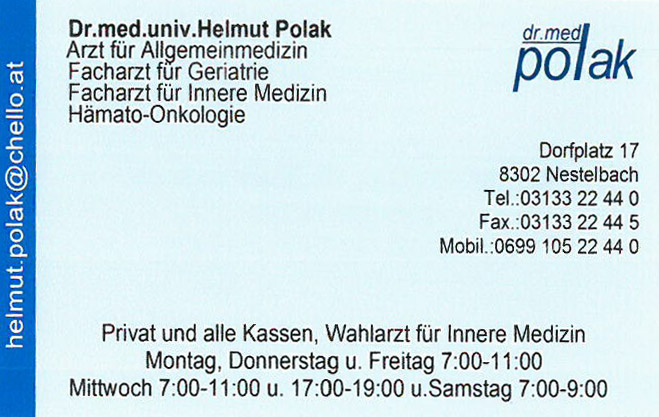 Dr. Helmut Polak
