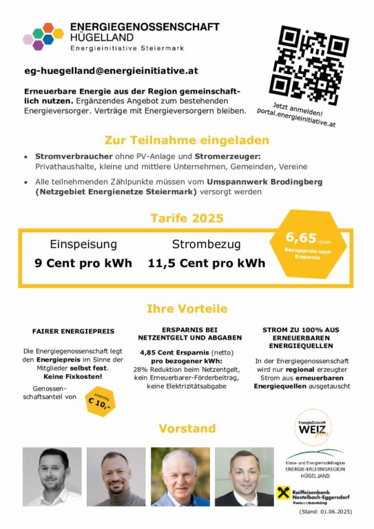 2025-06-08 EG Hügelland Info Tag der Energie 28.06