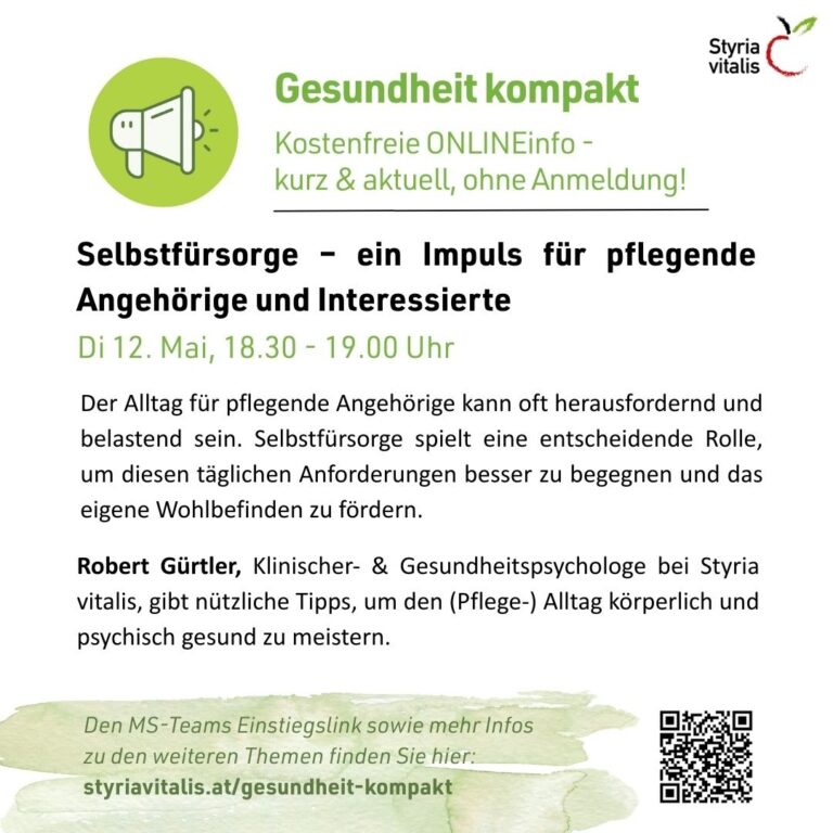 Infoflyer Selbstfuersorge