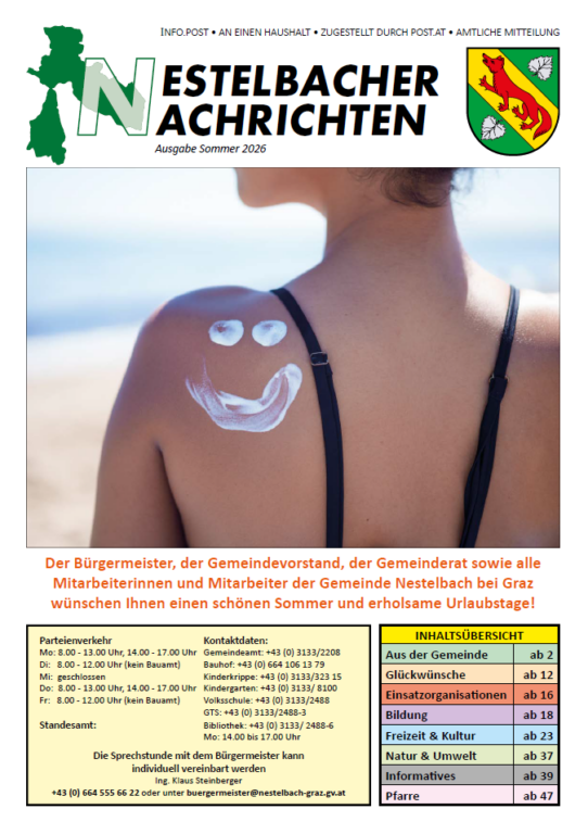 Gemeindezeitung Sommer 2026